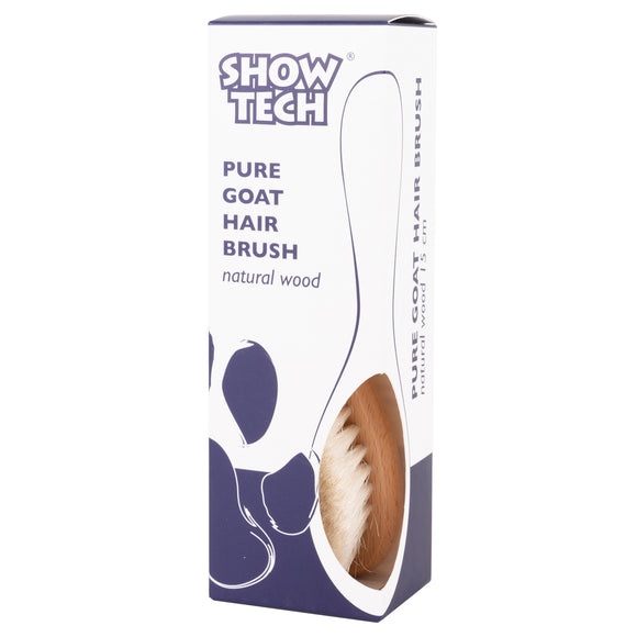 Show Tech Pure Goat Hair Brush 15cm – Soft Natural Bristles, Ideal for Powder and Chalk Application