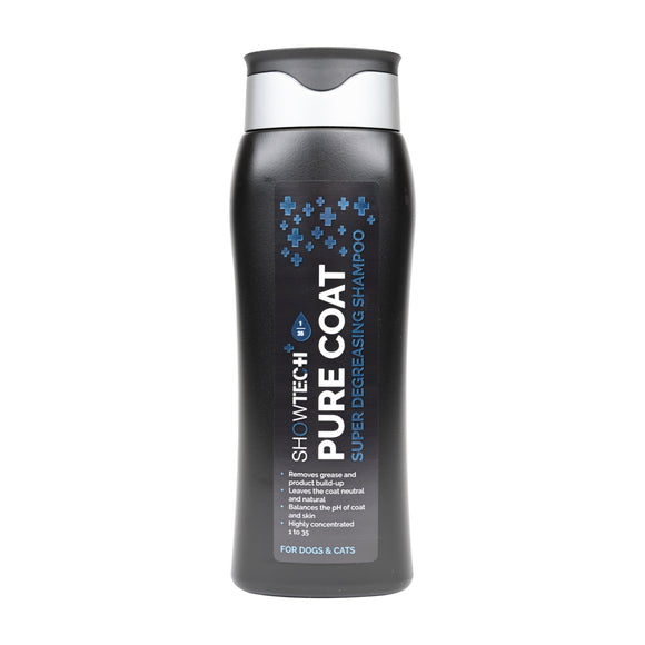 Show Tech Pure Coat Shampoo – Deep Cleansing Degreasing Concentrate, 1:35 Formula, 300ml