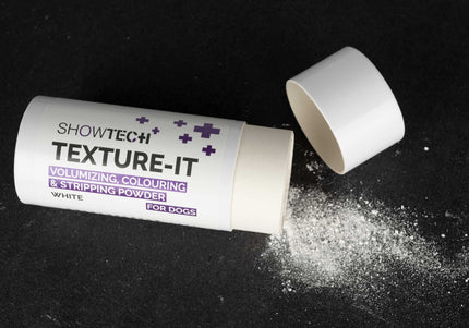 Show Tech+ Texture-It White Powder 24g – Volumizing Styling Formula, Enhances Coat Texture and Brightness