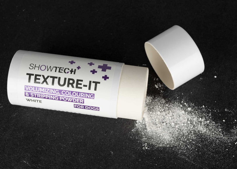 Show Tech+ Texture-It White Powder 24g – Volumizing Styling Formula, Enhances Coat Texture and Brightness