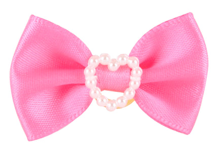 Show Tech Candy Grooming Bows – Handmade Elastic Decorative Set, 50 Pieces