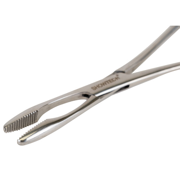 Show Tech Safety Ear Forceps 14cm – Straight Stainless Steel Tool with Non-Slip Grip