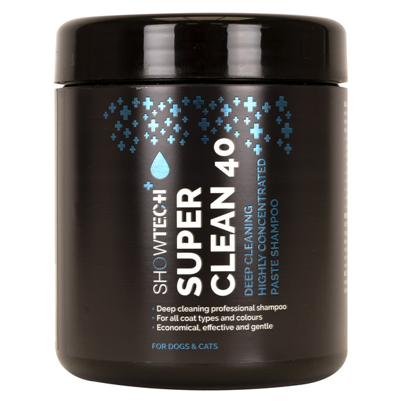 Show Tech+ Super Clean 40 Cleansing Shampoo Concentrate 1L – Deep Cleaning, 1:40 Dilution Formula