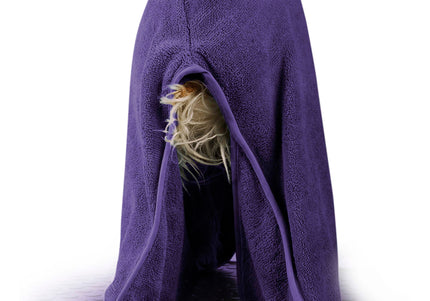 Show Tech Dry Dude Quick-Dry Microfiber Bathrobe Towel, Purple, Medium Large – Lightweight and Absorbent