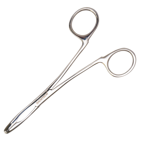 Show Tech Safety Ear Forceps 14cm – Straight Stainless Steel Tool with Non-Slip Grip