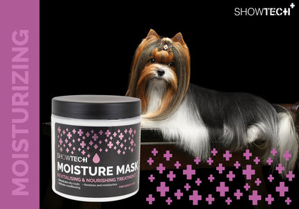 Show Tech+ Moisture Mask 500ml – Revitalizing Concentrate for Dry, Brittle, Damaged Fur, Deep Hydration