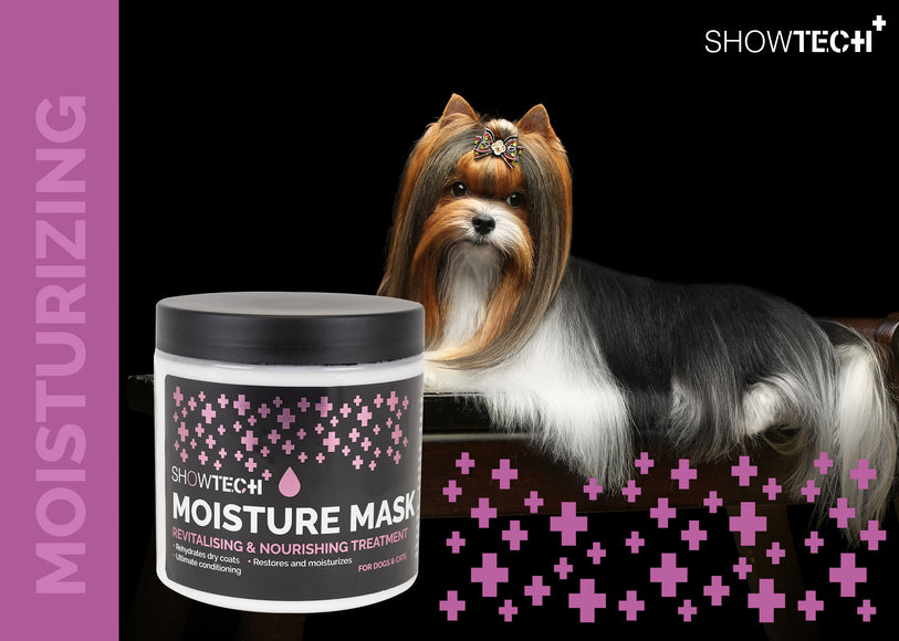 Show Tech+ Moisture Mask 500ml – Revitalizing Concentrate for Dry, Brittle, Damaged Fur, Deep Hydration