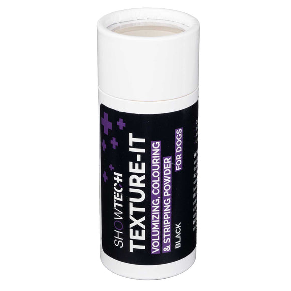 Show Tech+ Texture-It Black Grooming Powder 30g – Volumizing Styling Formula for Dark Coats