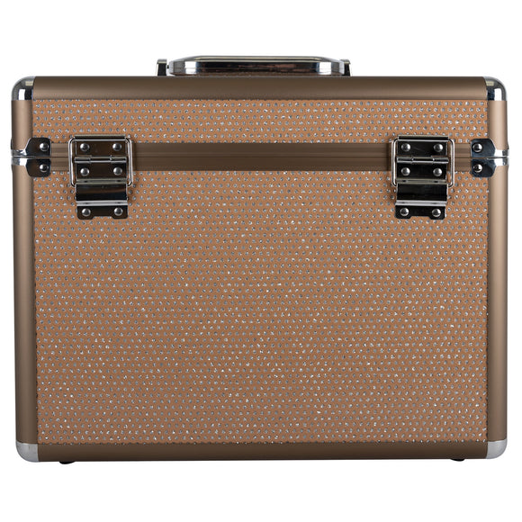 Show Tech Groom-X Sparkling Case Black – Durable Grooming Tool Organizer with Glitter Finish