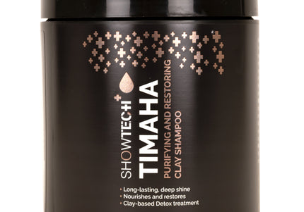 Show Tech+ Timaha Purifying Shampoo – Deep Cleansing Clay Formula, Concentrated 1L Bottle
