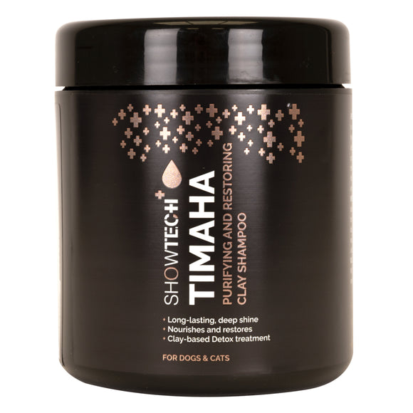 Show Tech+ Timaha Purifying Shampoo – Deep Cleansing Clay Formula, Concentrated 1L Bottle