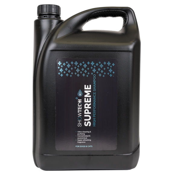 Show Tech+ Supreme Shampoo – Intensive Cleansing Formula with Aloe, Concentrate 1:20, 5L