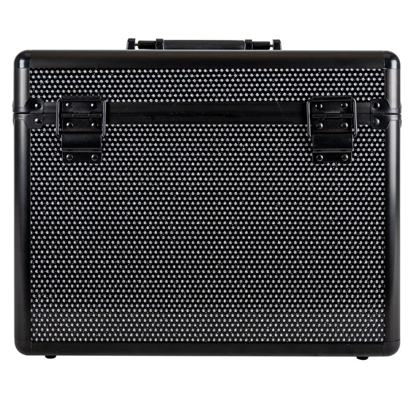 Show Tech Groom-X Sparkling Case Black – Durable Grooming Tool Organizer with Glitter Finish