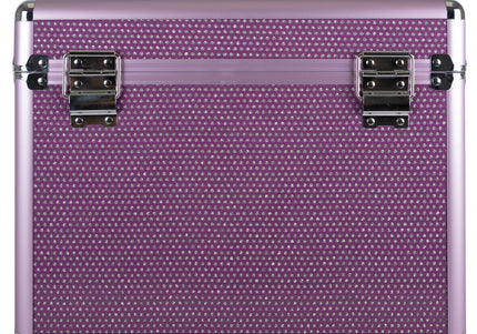 Show Tech Groom-X Sparkling Case Black – Durable Grooming Tool Organizer with Glitter Finish