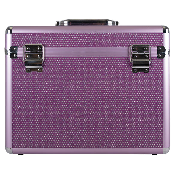 Show Tech Groom-X Sparkling Case Black – Durable Grooming Tool Organizer with Glitter Finish