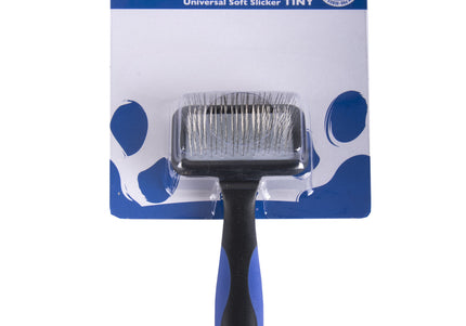 Show Tech Universal Soft Slicker Tiny – Gentle Small Poodle Brush with Flexible Bristles