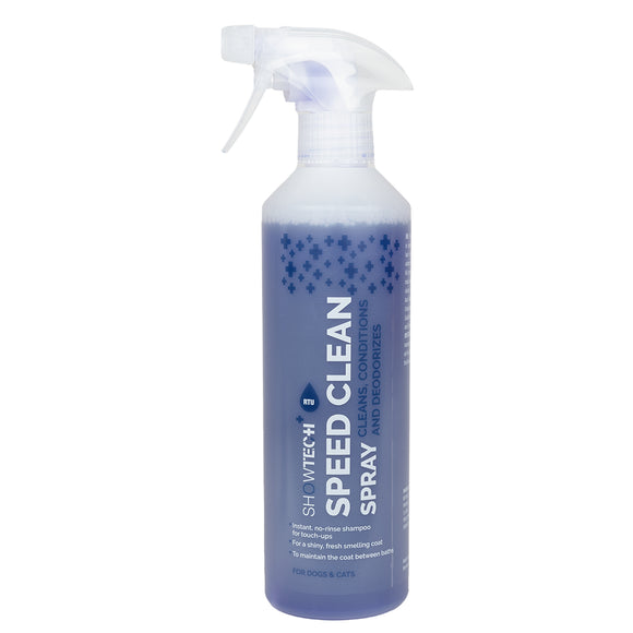 Show Tech+ Speed Clean Spray 500ml – Dry Shampoo Spray with Aloe Extract, Fast-Acting Formula