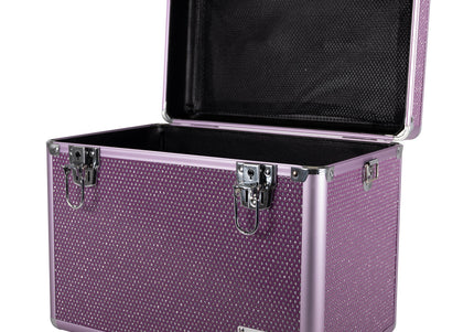 Show Tech Groom-X Sparkling Case Black – Durable Grooming Tool Organizer with Glitter Finish