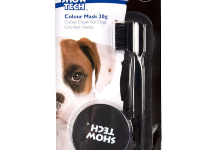 Show Tech Black Colour Mask 20g – Cream Conceals Fur Discolorations and Imperfections, Black