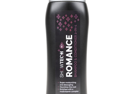Show Tech+ Romance 2in1 Shampoo and Conditioner – Moisturizing Concentrate for Dry, Damaged Fur, 300ml