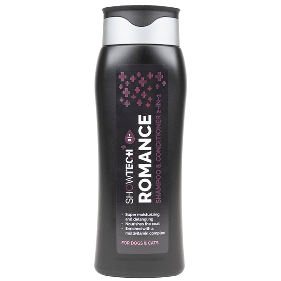 Show Tech+ Romance 2in1 Shampoo and Conditioner – Moisturizing Concentrate for Dry, Damaged Fur, 300ml