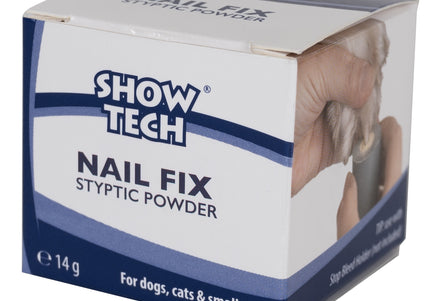 Show Tech Nail Fix Styptic Powder 14g – Fast-Acting Bleeding Stop Powder, Safe and Easy Application