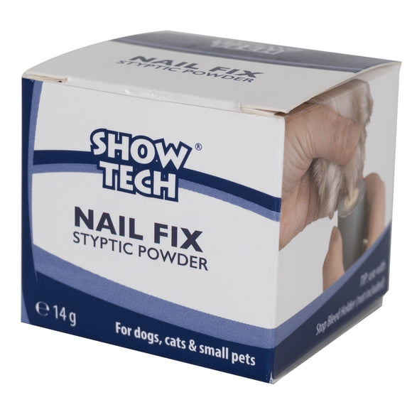 Show Tech Nail Fix Styptic Powder 14g – Fast-Acting Bleeding Stop Powder, Safe and Easy Application