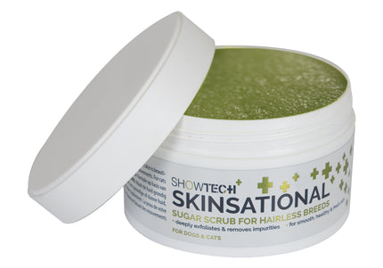 Show Tech+ Skinsational Sugar Scrub 200ml – Deep Cleansing Exfoliating Formula, Gentle on Skin