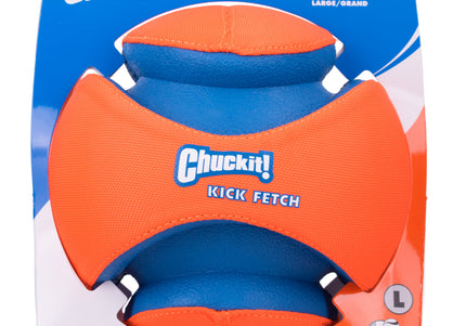 Chuckit! Kick Fetch Ball Small – Durable Impenetrable Design, High-Visibility Toy