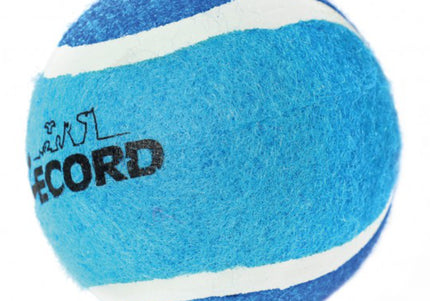Record Tennis Ball 6.5cm – Durable Blue Rubber Ball, High-Visibility Play Toy
