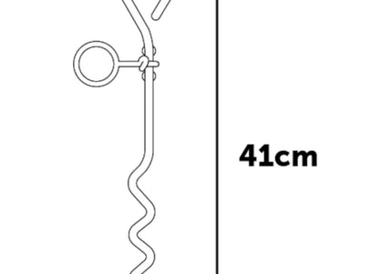 Flamingo Pina Tie Out Stake 41cm – Heavy-Duty Metal Anchor, Secure Outdoor Restraint