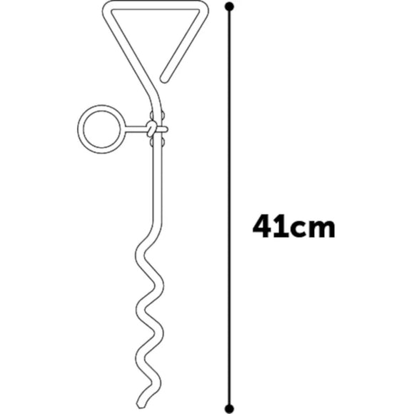 Flamingo Pina Tie Out Stake 41cm – Heavy-Duty Metal Anchor, Secure Outdoor Restraint
