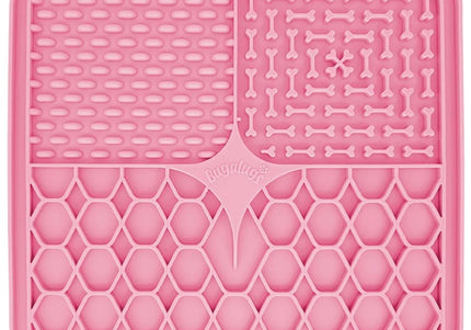 Bugalugs Lick Mat – Three-Piece Beige Silicone Set, Calming and Slow-Feeding Design