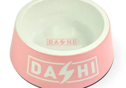 Dashi Pink Bamboo Bowl – Large Eco-Friendly Bamboo and Melamine Pet Dish, Pink