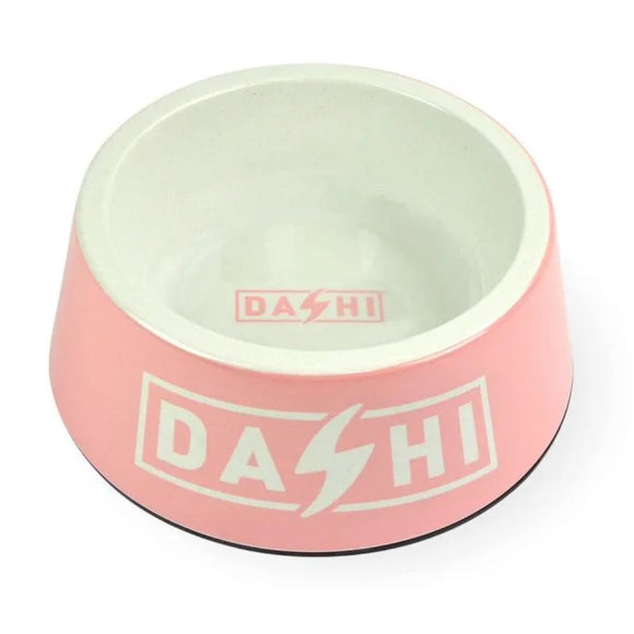 Dashi Pink Bamboo Bowl – Large Eco-Friendly Bamboo and Melamine Pet Dish, Pink