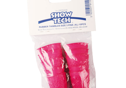 Rubber Trimming Finger Cots XL Pink – Non-Slip Grip, Comfortable Fit, 10 Pack