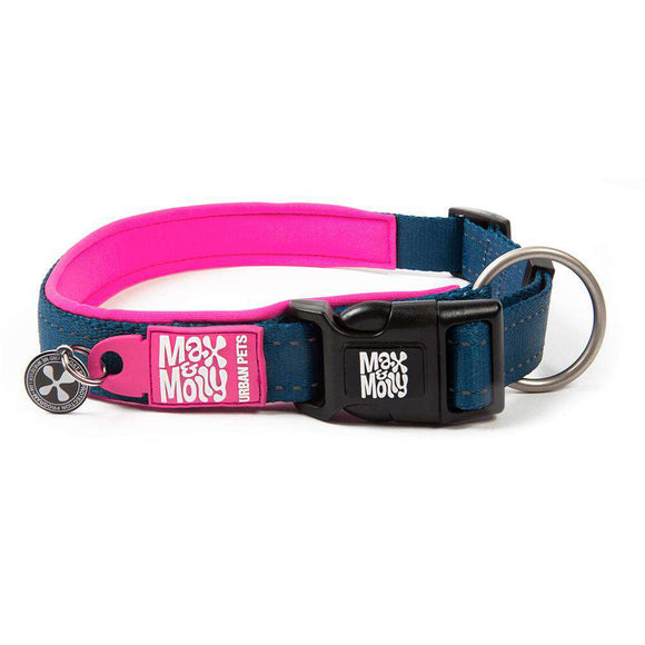 Max&Molly GOTCHA! Smart ID Matrix Pink Collar – Large, QR Locator, Durable Design