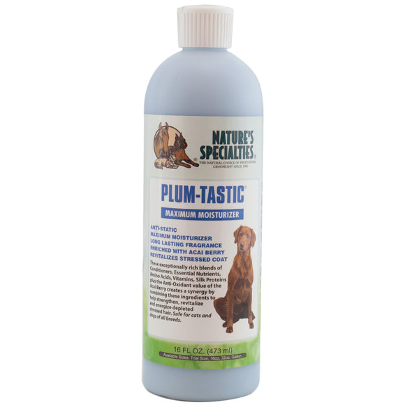 Nature's Specialties Plum-Tastic Conditioner – Moisturizing Concentrate, Restores Dry Fur, 473ml