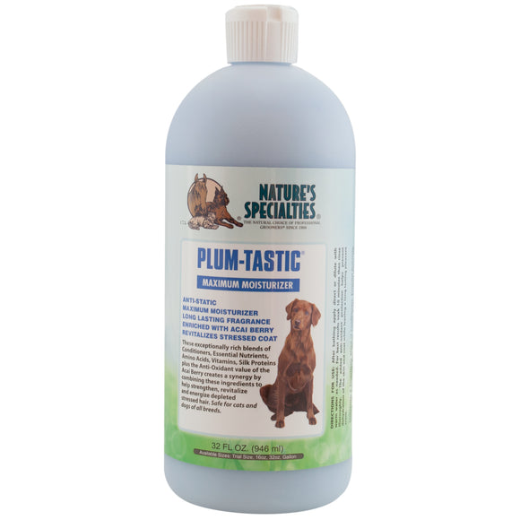 Nature's Specialties Plum-Tastic Conditioner – Concentrated Moisturizing Formula, 946ml, Restores Dry Fur