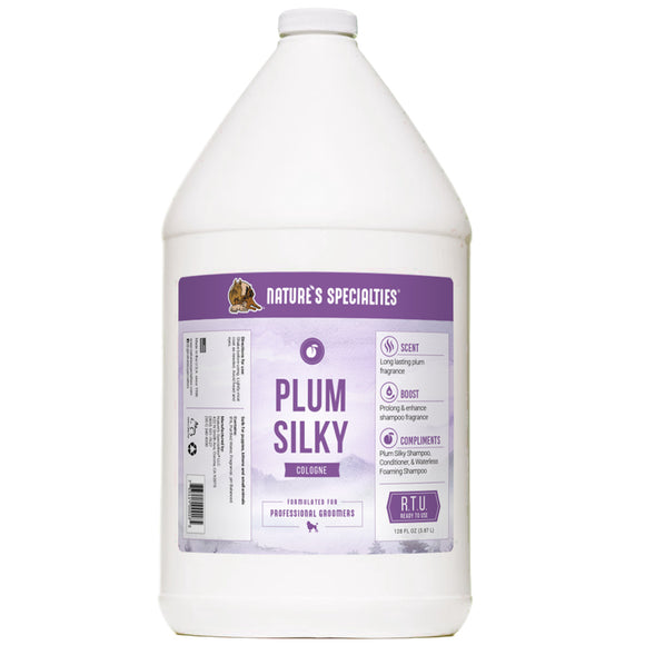 Nature's Specialties Plum Silky Cologne – Delicate Fruity Scented Grooming Spray, 3.8L
