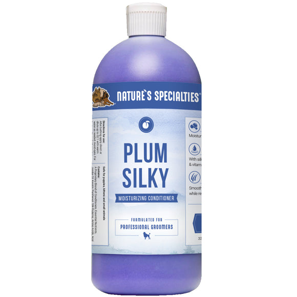Nature's Specialties Plum Silky Conditioner – Moisturizing Silk and Keratin Formula, 946ml Concentrate