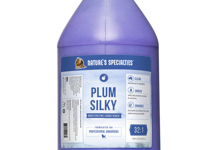 Nature's Specialties Plum Silky Conditioner – Moisturizing Silk and Keratin Concentrate, 3.8L