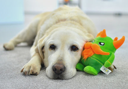 Dashi Agnar Plush Toy – Soft 16cm Squeaky Green Creature, Durable Playtime Fun