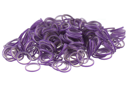 Paw Marks Latex Bands 7.9mm – Super Durable Thin Black Bands, Professional Quality, 1000 Pack