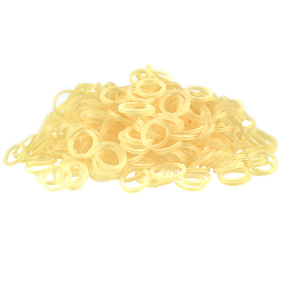 Paw Marks Latex Bands 9.5mm – Super Durable Thick Black Bands, 1000 Pack Professional Quality