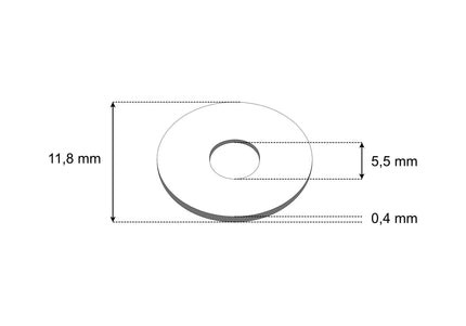 Aesculap Gear Wheel Washer – Precision Replacement Part, Compatible with FAV5 and Favorita II Razors