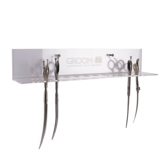 Show Tech Plexi Scissor Holder – Wall-Mounted Transparent Organizer, Durable Acrylic Design