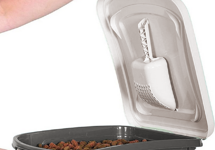 Flamingo Pria Food Barrel 38L – Large Dog Food Container with Wheels and Measuring Cup