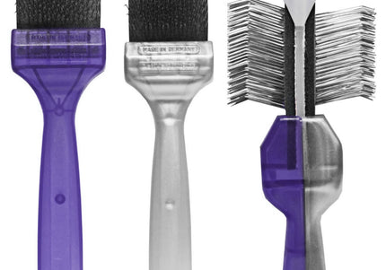 ActiVet Duo Plus Tufffinish Coater Brush – Dual-Sided Hard Detangling and Undercoat Tool, Large 9cm