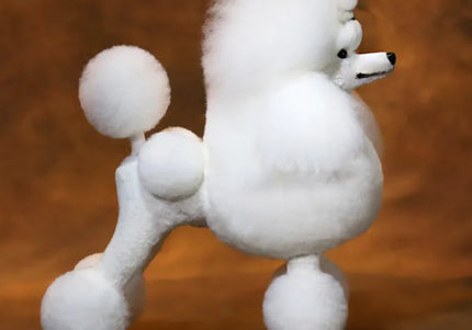 Mr. Jiang Poodle Continental Full Body Replacement Hair – White Long Synthetic Coat
